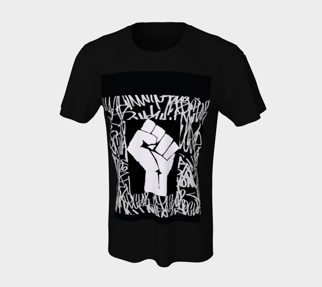 Black  Lives Matter Fist Graffiti T-shirt