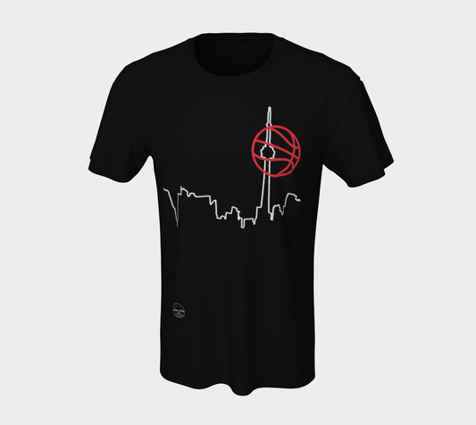 Toronto Skyline B/W Basketball Unisex T-Shirt II