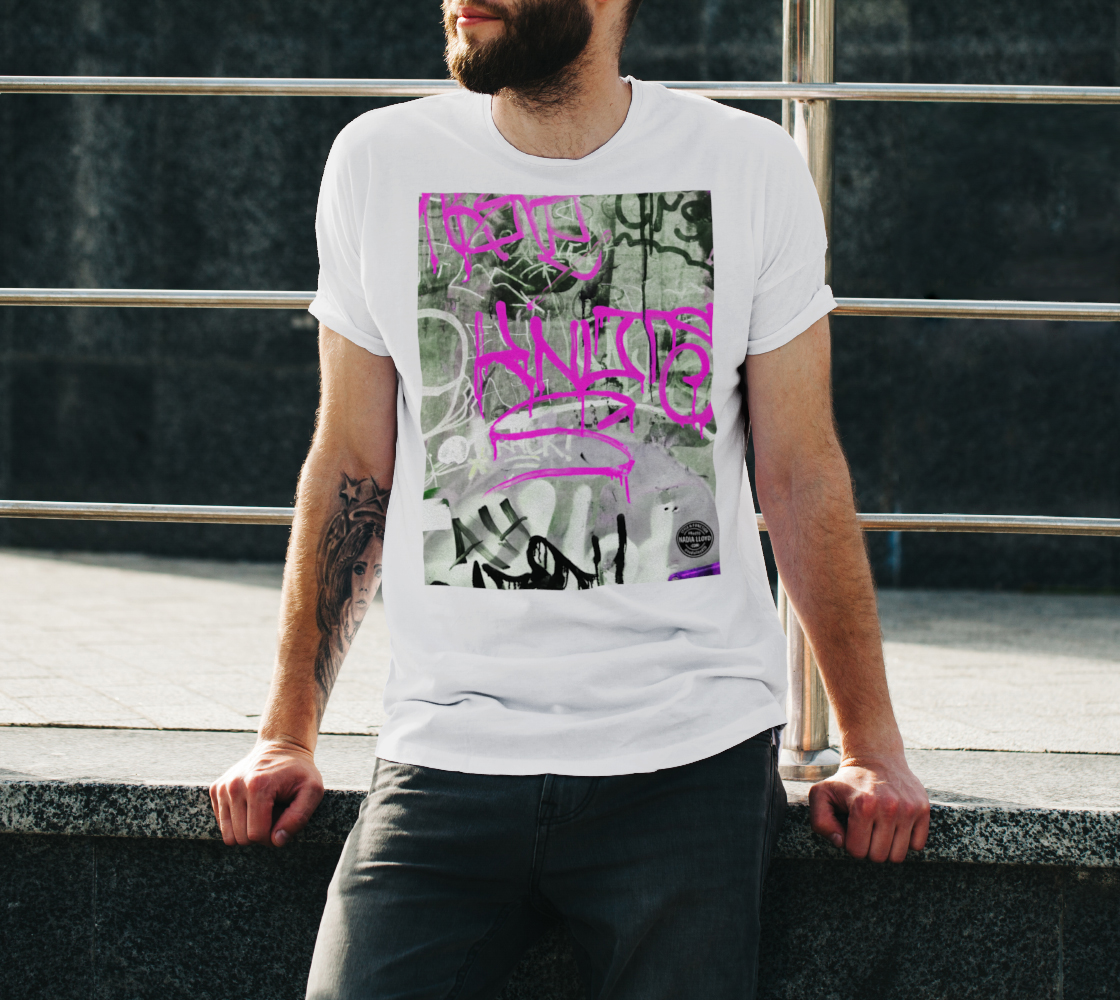 Graffiti Alley Unisex T-Shirt Pink