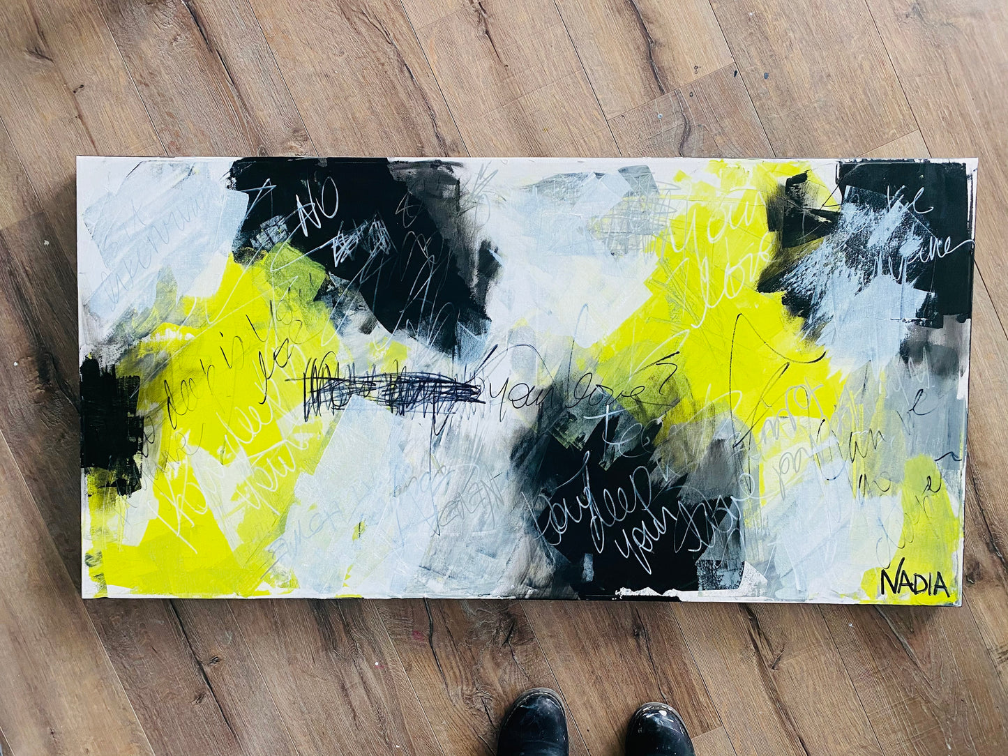 HOW DEEP IS YOUR LOVE (24"x 48" x 2")