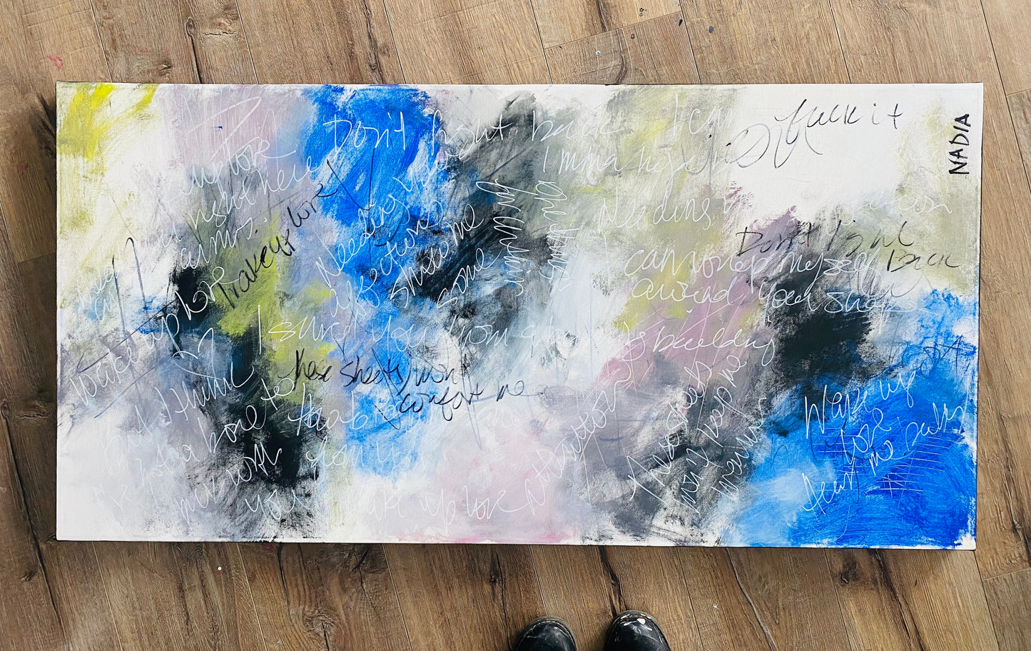 WAKE UP LOVE (24"x 48" x 2")