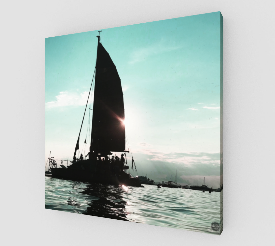 HANLAN'S SAILBOAT Canvas Print