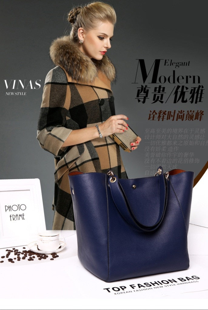 Women's Luxury Vintage Tote Handbag - 12 Colours