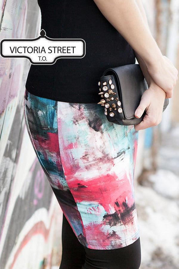 Victoria Street Fitted Skirt